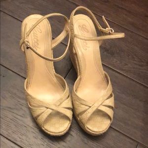 Gucci wedge sandal.